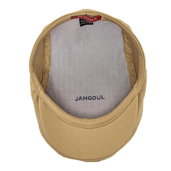 JANGOUL Sommer Airhole Flat Cap Mænd Bomuld Driver Hat Newsboy Caps 826 Blue 57 cm