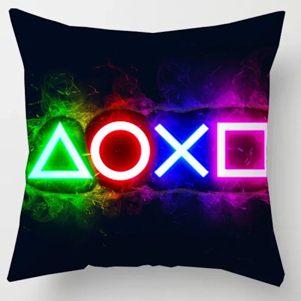 Hem Inredning Tv Spel Fan Style Square Pillowcase Kudde Omslag Anime Ny Design Gamer Grip Tryckt 45X45 Gåva 200 50x50cm