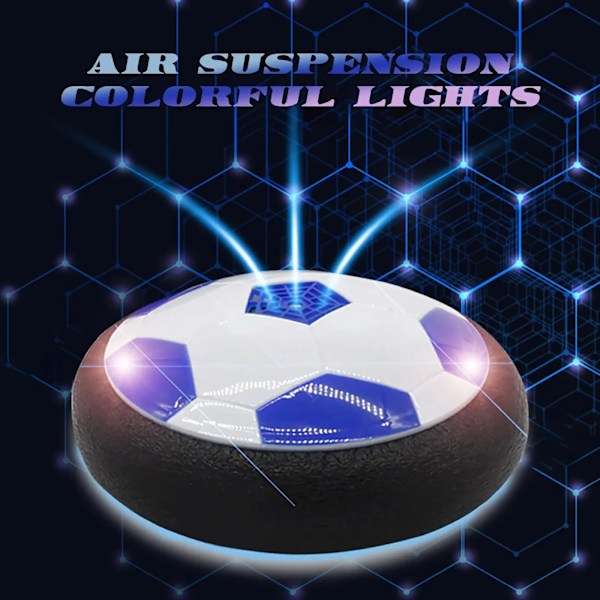 Elektrisk Fodbold Hover Soccer Bold LED Lys Projektor Suspenderet Fodbold Legetøj Glidende Luftpude Flydende Skum Børnegave 11cm with battery