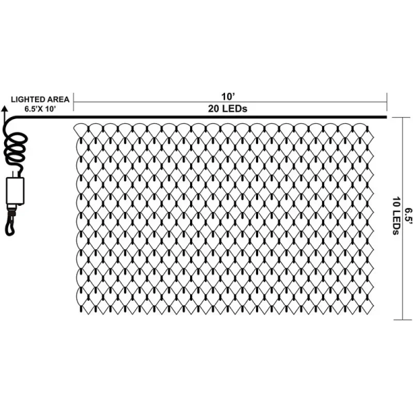 6X4M julnät Mesh utomhus LED Trädgård Semesterfest Bröllop Fairy Light Garland Trädbuskar Staket Väggdekor blue