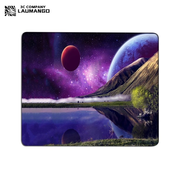 Galaxy Small Gaming Mouse Pad Skrivbordsmatta Gummimatta halkfri Anime Musmatta Datortillbehör Skrivbordsskydd Kawaii Cute Keyboard Pads RZF0132 20x25cm