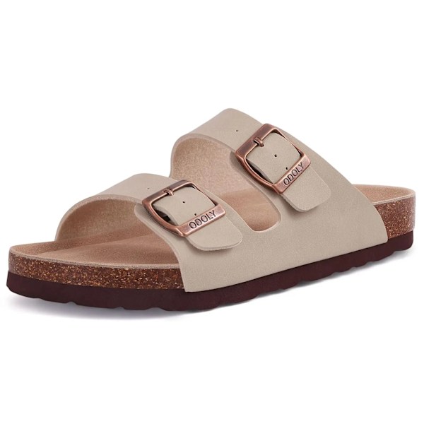 Comwarm Kork Tøfler Til Mænd Sommer Slip-On Hjem Flade Sandaler Mænd Strand Tøfler Kvinder Kork Tompa Mode Mular 200 242 leather Stone 36