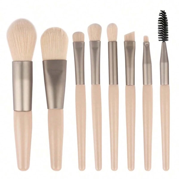 8st Makeup Brush Set Makeup Concealer Brush Blush Loose Powder Brush Eye Shadow Highlighter Foundation Brush Skönhetsverktyg 03