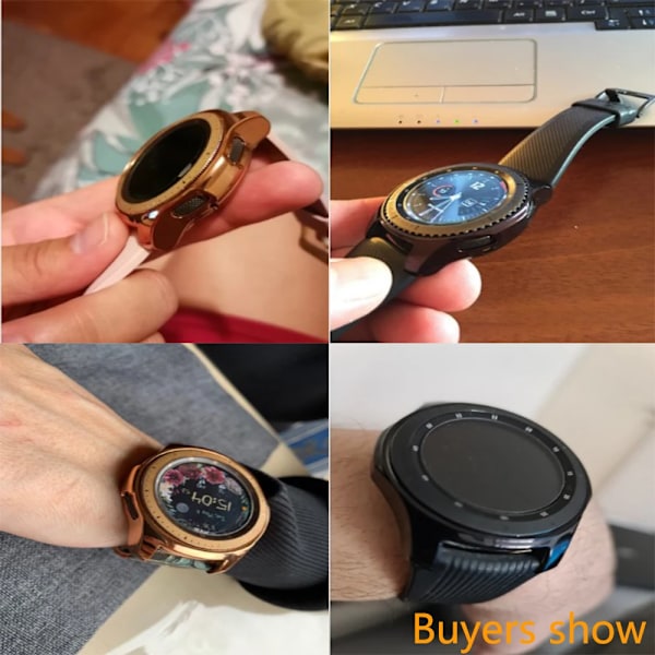 2021 Ny Elektropläterad Fodral för Samsung Gear S3 S4 Galaxy Watch Mjuk TPU Allround Skyddande Stötfångare Stötsäker Repskydd clear 46MM