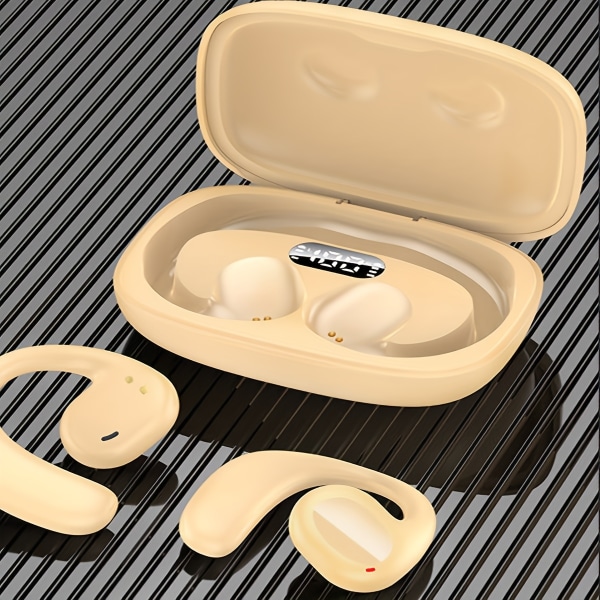 Nya trådlösa headset Touch-hörlurar Öronhängande hörlurar till Xiaomi-hörlurar till IPhone-hörlurar Khaki