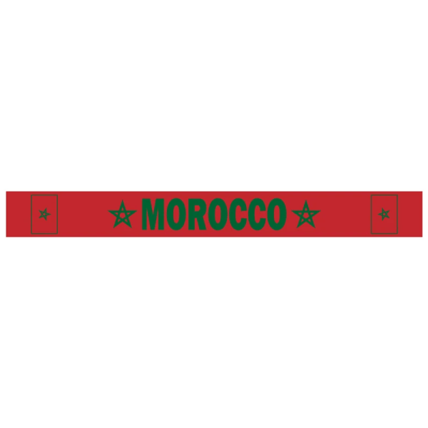 Ny 14x130cm Landslagsfotbollsfans Halsduk Argentina Frankrike Marocko Kroatien Tofs Flaggor Halsduk Souvenir Morocco 1pcs