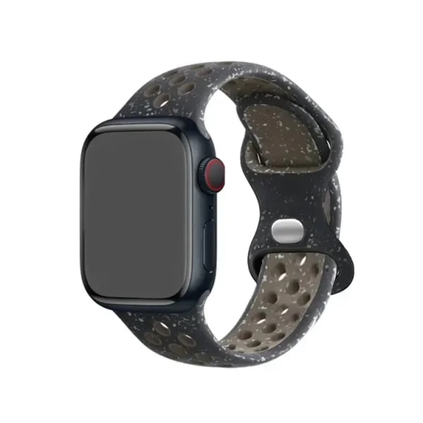 Rem för Apple Watch Band 49mm 44mm 45mm 42mm 41mm 38mm 40mm correa Silikon sportarmband iwatch 8 SE 7 6 5 Ultra 49mm Black 38 40 41mm