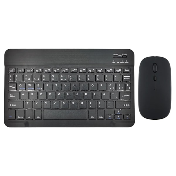 Bluetooth Trådlös Ryska Spanska Koreanska Tangentbordsmus För Ipad Xiaomi Mipad Samsung Huawei Matep Add Tablet Bärbar Dator Ios Androidname White Spanish