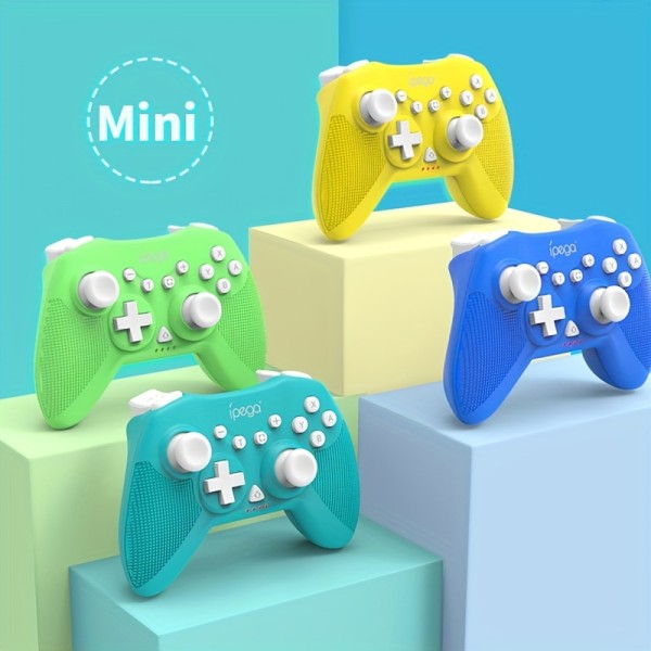 Mini trådlös handkontroll, handkontroll för switch kompatibel med Nintendo Switch/Lite Pro -kontroller, PC Gamepad Yellow