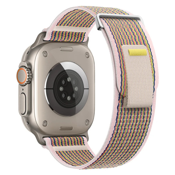 Trail Loop rem för Apple Watch Band 44mm 40mm 45mm 41mm 42 44 45 mm Sportarmband iwatch Ultra 2 49mm series 9 8 se 7 6 5 4 3 pink sand 07 49mm 45mm 44mm 42mm