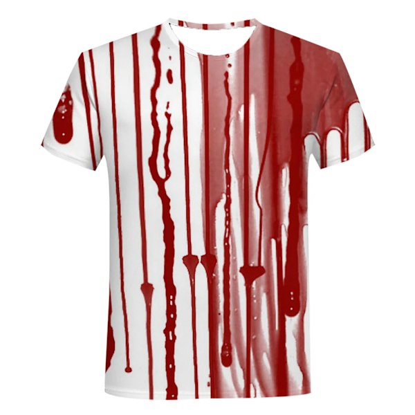 Sommer Halloween Horror Blodige 3D Print T-Shirts Mænd Kvinder Kort Ærme T-Shirt Overdimensioneret Harajuku Y2k Te Toppe Børn Tøj ETF66F2024091SX M