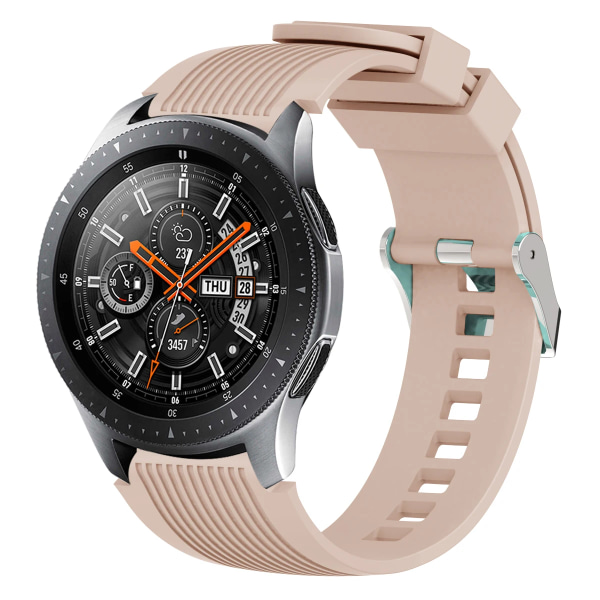 22mm silikonrem för Samsung Galaxy Watch 46mm Gear S3 Frontier Huawei watch 46mm Mjukt bekvämt armband för Amazfirt GTR Light Brown A For other 22mm