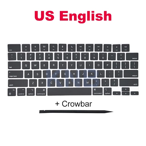 Nye britiske russiske tastaturtaster til Macbook Pro M1 M2 14\" 16\" A2442 A2485 A2779 A2780 Keycaps 2021–2023 år Norway