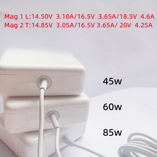 Ny 45W 60W 85W Power För Apple Macbook laddare A1278 A1502 A1398 A1286 A1237 A1304 A1370 A1377 A1466 Magnetladdare 45W-L-UK