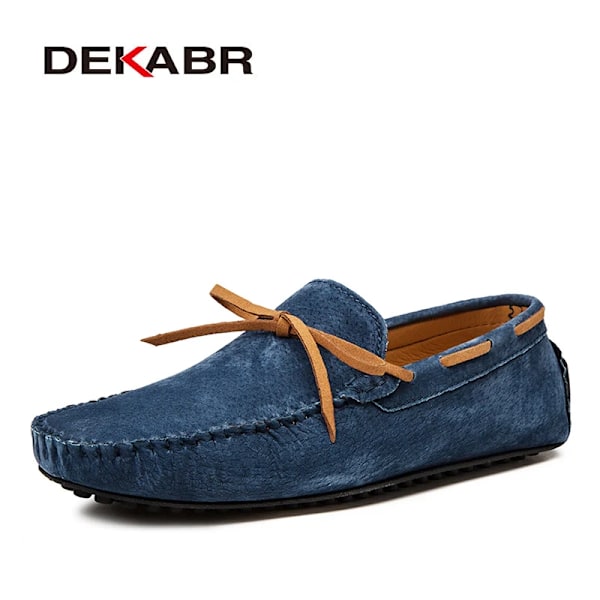 Dekabr Casual Män Äkta Läder Skor Sommar Andas Gröna Mäns Loafers Läder Skor Sapato Masculino Zapatos Hombrename 01 Brown 11