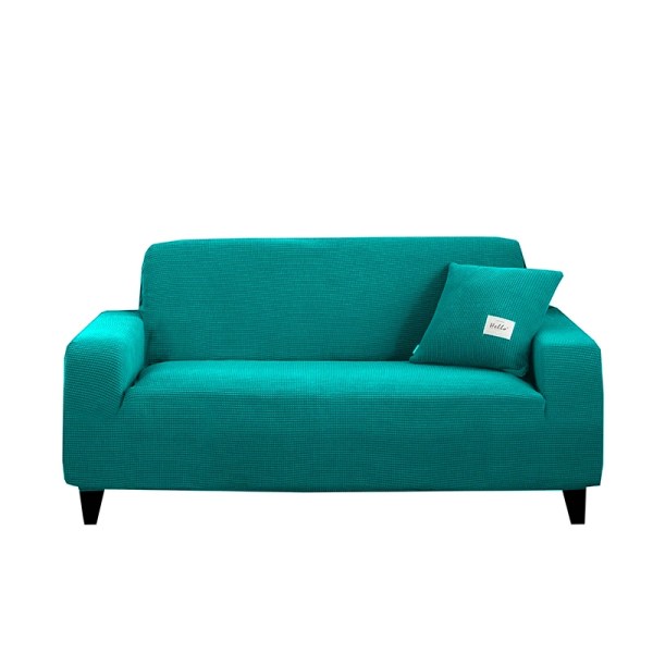 Elastiska sofföverdrag till vardagsrummet Geometrisk fåtölj Stickad majs rutnät Tyg soffa Slipcovers Stolskydd Heminredning Bright Green 2Seat 135-170CM