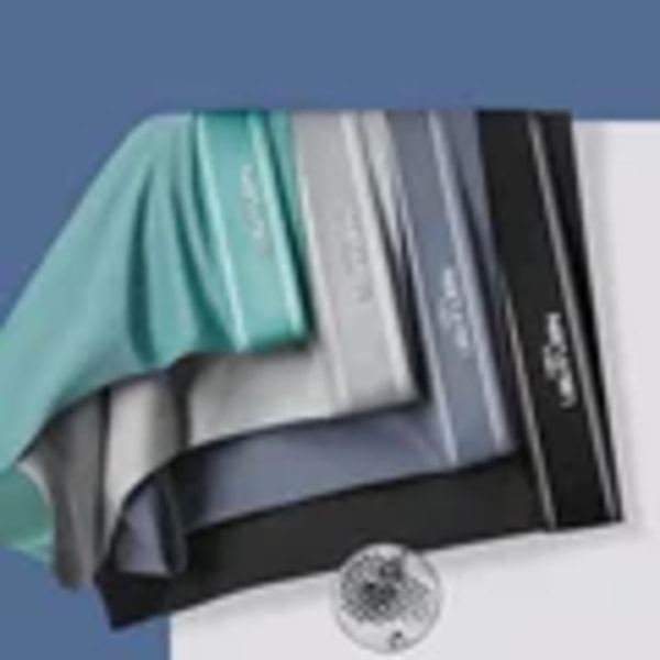 4St Boxer Shorts Mäns Is Silk Underkläder Cool Underkläder Andas Sexiga Tunna Trosor U Konvex Underkläder Grossist Lots L-6Xl 9902-1 4pcs