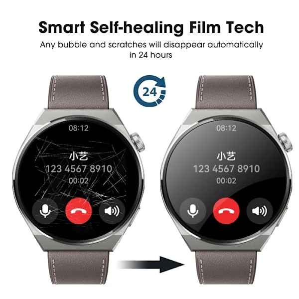 Smart Watch Skærmbeskyttelse Til Rundt Ur Diameter 30 31 32 33 34 35 36 37 38 39 41 42 43 44 45 46 40 Mm Soft Hydrogel Filmfilm Diameter 40MM 6 pcs Film