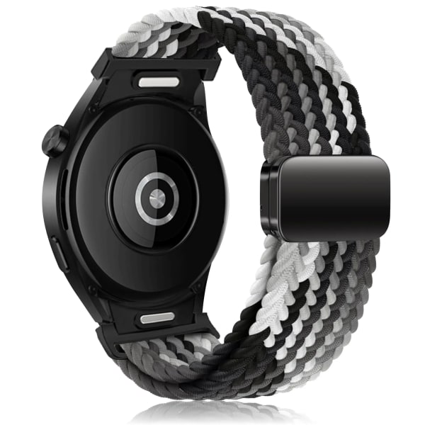 No gap flätat band för Samsung Galaxy Watch 6 4 classic/5 pro 47mm 43mm 44mm 40mm magnetiskt armband Galaxy watch6 watch4-rem Black clever watch 5 pro 45mm