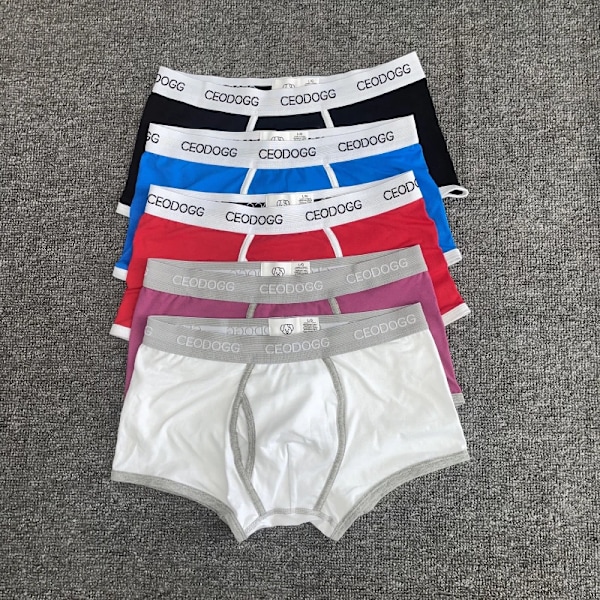 5 St/Lot Hot Sale Ceodogg 365 Män Manliga Underkläder Herr Boxer Underkläder Boxer Trunks Boxer Boxer Sho Sho Box Underkläder Sexiga Underkläder Män 5 pcs leave message XXL