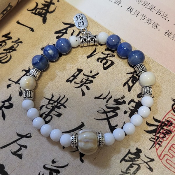 Jingdezhen Ten Yuan 3 Sträng Explosiv Brand Keramiska Armband Porslin Pärlor Armband Handgjorda Keramiska Smycken Nationella Smycken Slätt Granny Grey