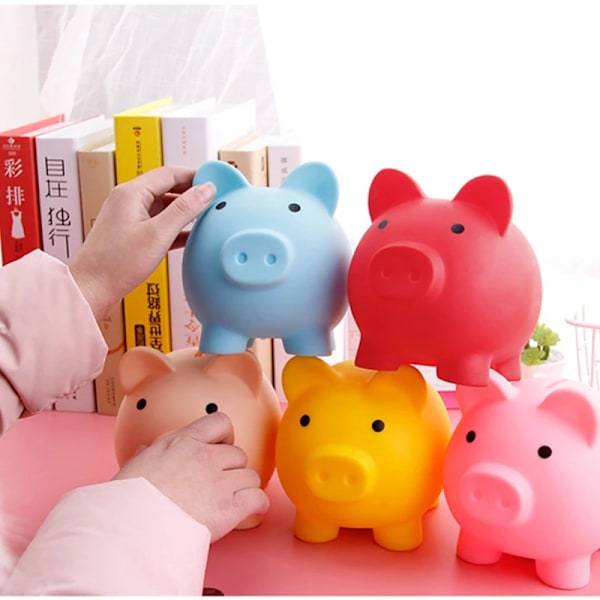 Liten Piggy Bank Pengar Lådor Lagring Kids Leksaker Hem Inredning Pengar Spara Låda Barn Piggy Pengar Bankan blue