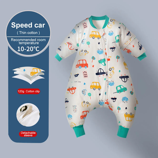 Baby sovepose tegneserie børn pyjamas infantil ting til fire årstider bomuld toddler sæk børn sovetøj sengetøj jumpsuit Dinosaur 2 100-110cm