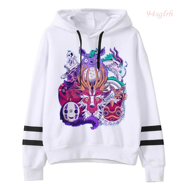 Kawaii My Neighbour Totoro Hoodies Dam Harajuku Hoodie Miyazaki Hayao Rolig Tecknad Grafisk Sweatshirts Kvinna 15611 Asian S