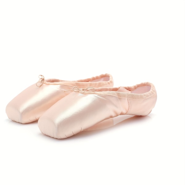 Trendiga professionella balettdansskor för flickor, bekväma, halkfria och andningsbara snörskor Skin color CN37(EU35)
