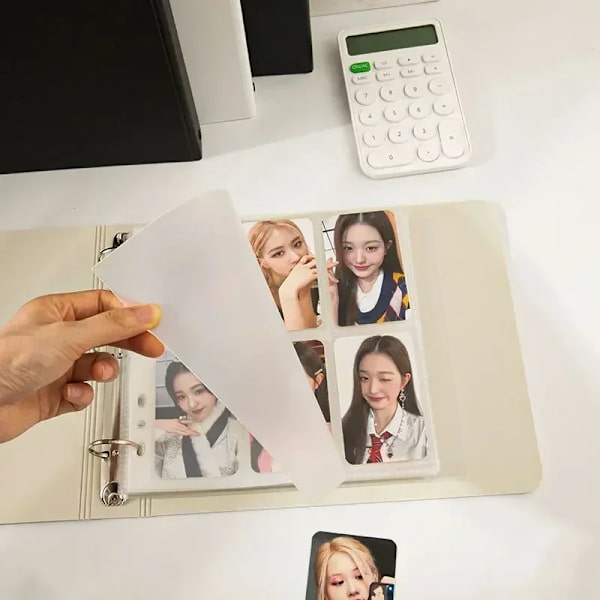 Binder Photocards 5/6/9 Space Photo Card Binder Photo Album Stor Kapacitet Kpop Cards Samla Bok Bindning Mach Förebyggande Åtgärder 10 sheets 5 space S5