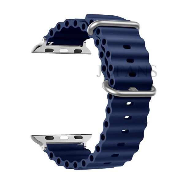 Original Ocean Strap For Apple Watch Band 44mm 49mm 45mm 41mm 40mm 38mm 44 40 mm 1:1 correa iWatch series 9 se 8 ultra 2 bands 09 midnight blue 42mm 44mm 45mm 49mm