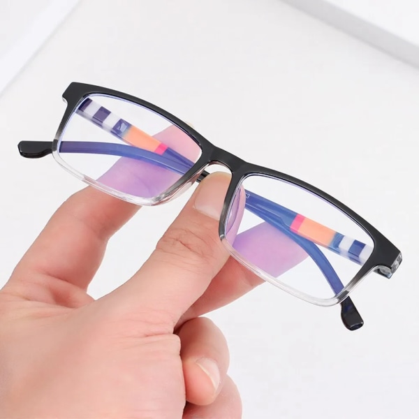 Mode Anti-Blue Light Läsglasögon Ultralätt ögonskydd Läsare Glasögon Unisex Elegant Bekväma ålderssynthetsglasögon black