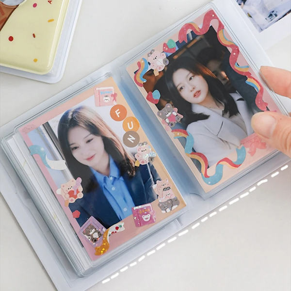 Kpop-valokuva-albumi Mini Idol -korttialbumi Valokuva-albumi Kpop-kortin pidike Bild Kpop-kortin keräilykirja Korttien säilytys Suojattu kuiva S13