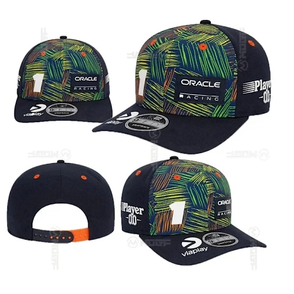 F1 2024 Team, Checo Perez, Max Verstappen, Charles Leclerc, Carlos Sainz, Fernando Alonso, Lando Norris, PIASTRI, Baseball keps 2023-Green One Size