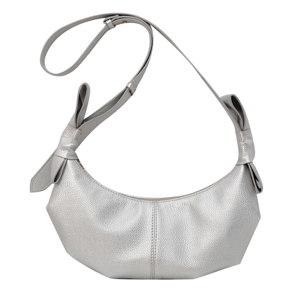 Niche Design High-Grade Bag Ladies 2024 Spring/Summer New Simple All-In-One Dumpling Bag Fashionable Crossbody Bag Silver