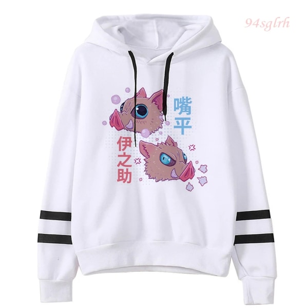 Unisex Demon Slayer Anime Harajuku Hoodies Herr Tanjiro Zenitsu Nezuko Hoody Estetiska Kläder Kimetsu No Yaiba Manga Sweatshirt 53002 Asian L