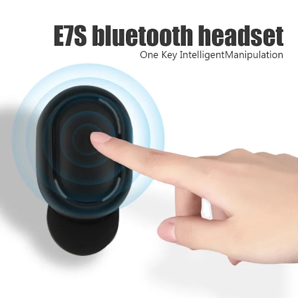 Ny E7s Tws Headset 5.2 Led-Display Hifi Bluetooth Öroner Vattentäta Sport Trådlösa Hörlurar Med Mic Earplus Gs För Xiaomi. E7S Blue