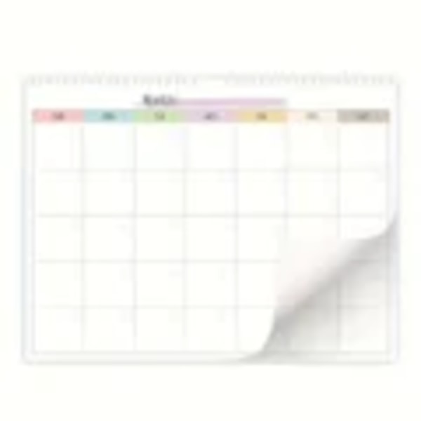 Unmarked Blank Monthly Calendar Large Calendar Monthly Planner Notebook Used For Home Office Classroom School Calendar Planners MULTI