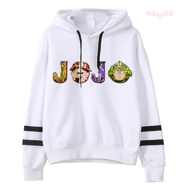 Unisex JOJO Bizarre Adventure Kawaii Cartoon Printed Hoodie Japansk Anime Manga Graphic Sweatshirt Harajuku Hip Hop Streetwear 7015 S