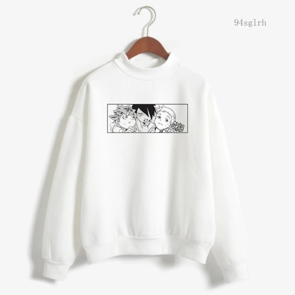 The Promised Neverland Hoodie Herr Harajuku Mode Streetwear Emma Norman Ray Kawaii Cartoon Graphic Sweatshirt Unisex Man 30964 XL