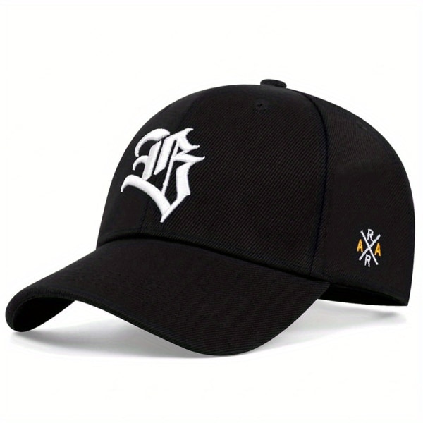 Goth B Broderi Baseball Cap Enstaka färg Casual Sports Hat Unisex Simple Dad Hats För Kvinnor Män Black