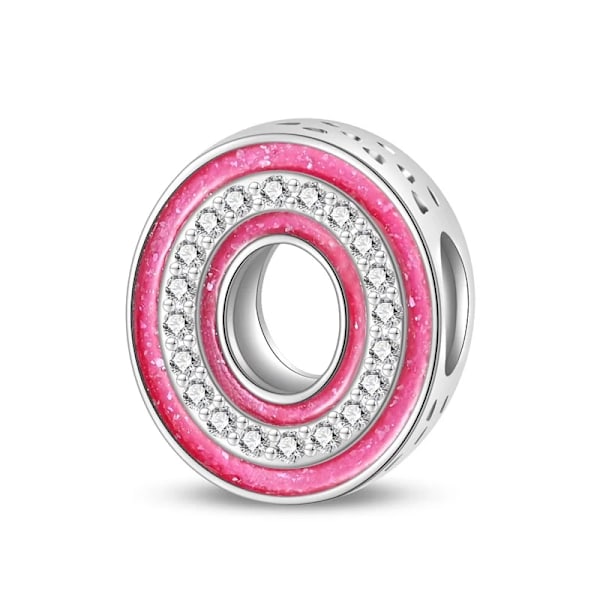 S925 Sterling Sølv Pink Alphabet Serie Perler Charm Passer Til Original Pandora Armbånd Til Kvinder Fødselsdag Fint Smykke Gave Hot PAC1236-O