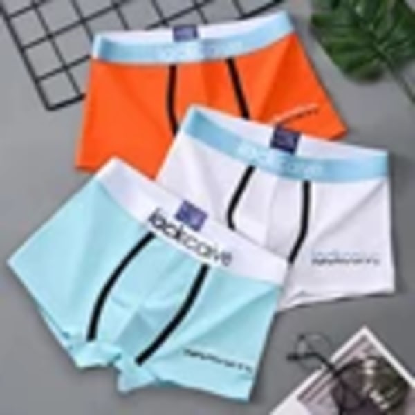 Mäns Underkläder Boxers Bomull Underkläder Hane Sexiga Trosor Andas Bekväm Man Boxer Shorts Tryckt U Cone Vex Underkläder 8058-5 XXXL(80-90kg)