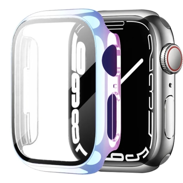 Glas+ cover För Apple Watch Case 44mm 40mm 42-41mm 45mm Bumper Screen Protector apple watch series 9 8 7 6 5 4 3 se Tillbehör E Pride 37 Series 321 38MM