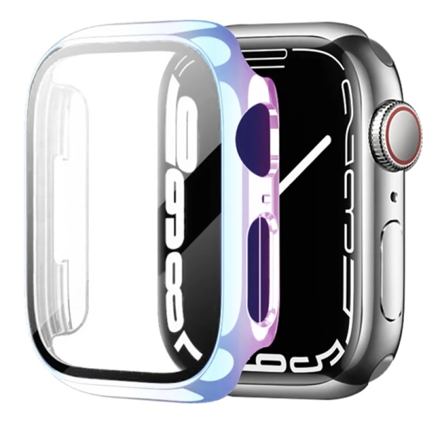 Glas+ cover För Apple Watch Case 44mm 40mm 42-41mm 45mm Bumper Screen Protector apple watch series 9 8 7 6 5 4 3 se Tillbehör E Pride 37 Series 7 8 9 45mm