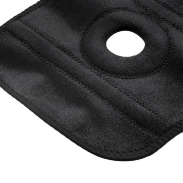 Sportsvart knä Patella Stödbygel Justerbar ärm Wrap Cap Stabilisator black