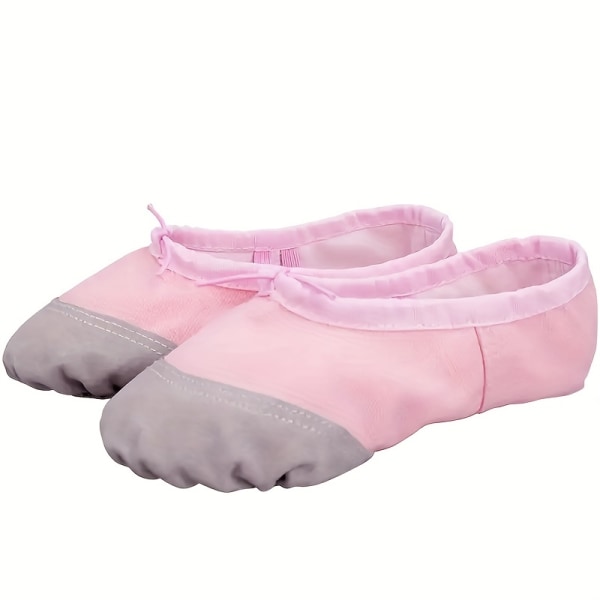 Underbara balettskor med splitsula för flickor - perfekta för gymnastik och dans! Pink CN32(EU31.5)