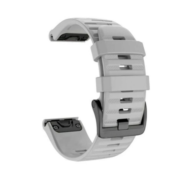 26 22 20MM silikonarmband för watch för Garmin Fenix ​​6X 6 6S Pro 7X 7 Easyfit Armband Fenix ​​5 5X 5S Plus Smartwatch Armband Gray 22mm Fenix 5 5 Plus