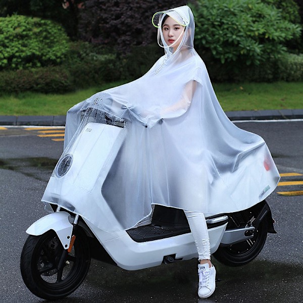 Elektrisk Cykel Raincoat Enkel Motorcykel Poncho Plus-Storlek Förtjockade Mäns Regnsäker Hela Kroppen Kvinnors Regnrock Fabrik Partihandeln Roland Purple [With Reflector]] 4Xl [Thickening]]