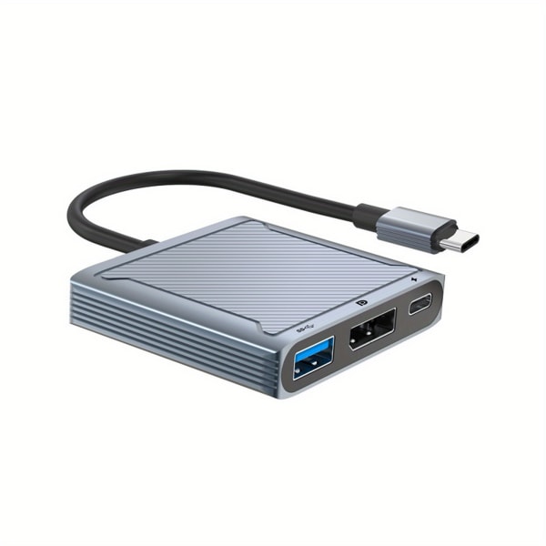 Typ C till DP USB PD tre-i-ett-omvandlare USB C till DP 8K UHD dockningsstation splitter